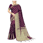 Women's Kanjivaram Banarasi Art Silk Saree With Blouse Piece