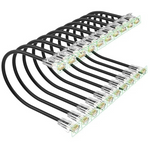 10-Pack Cat 6 Ethernet UTP Pure Copper Patch 10" Cables