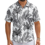 Men's Wrinkle Free Casual Hawaiian Tropical Shirt