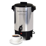 30-Cup West Bend Aluminum Coffee Urn with Automatic Temperature Control