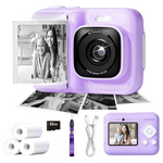 ETIKEZ Kids 48 MP 1080P Instant Digital Print Camera w/ 32GB Card