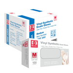 1000-Count Basic Medical Clear Vinyl Exam Gloves