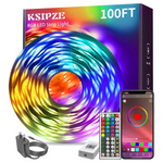 100ft Music Sync Color Changing LED Strip Lights
