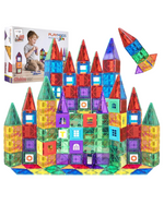 100-Piece Playmags 3D Magnetic Tiles Building Blocks Set