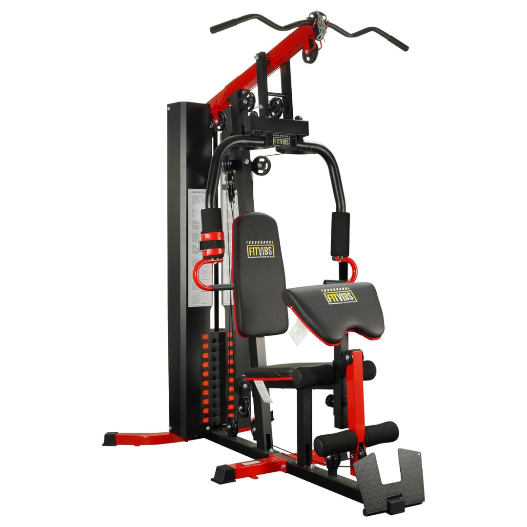 Fitvids Multifunctional Home Gym Equipment With 122.5 lbs Weight Stack