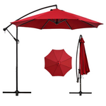 Vecelo 10ft Offset Cantilever Patio Umbrella With 8 Ribs