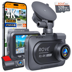 ROVE R2-4K 2160P/FHD 3" IPS Front And Rear Dual Dash Camera