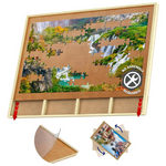 1500-Piece Wooden Jigsaw Puzzle Table With 4 Drawers