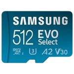 Samsung EVO Select 512GB MicroSD Card + Adapter