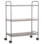 Room Essentials 3-Shelf Wide Utility Storage Cart (Gray)