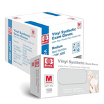 Basic Medical Clear Vinyl Exam Gloves – Latex-Free & Powder-Free (Case Of 1,000)