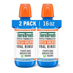 TheraBreath Fresh Breath Mouthwash, Icy Mint Flavor (16 Fl Oz, Pack Of 2)