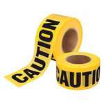 2-Pack 3" x 1000' SafetyPro Caution Tape Roll (Yellow)