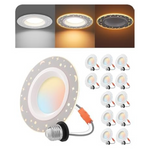 12-Pack Edishine 4" LED 700LM LED Ceiling Lights