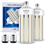 2-Pack FanNicoo 1200W E26/E39 Base LED Light Bulb