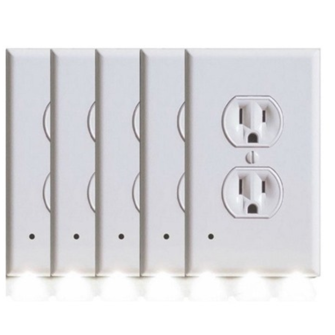 5-Pack Marquee Home Outlet Covers With LED Night Lights