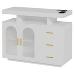 Katracy 39.37'' Sideboard Cabinet W/ Lights & USB Ports & Motion Sensor