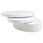 Latitude Run Jaydon Coffee Table (Glossy White)