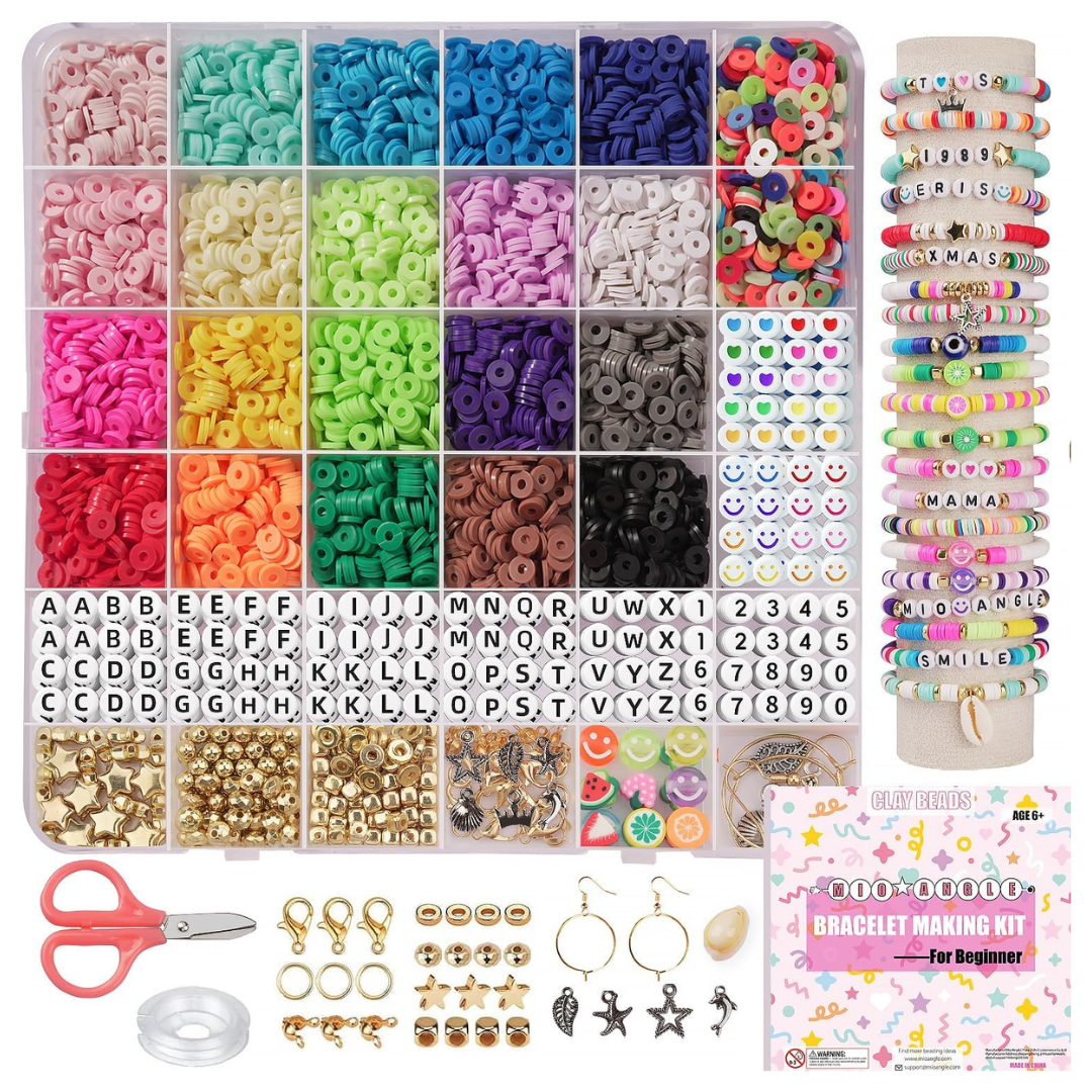 5-Piece Beginner Preppy Polymer Friendship Bracelet Making Kit