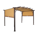 Sunnydaze 9 x 12ft Outdoor Pergola With Retractable Canopy
