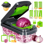 12-in-1 Multifunctional Vegetable Chopper With 7 Blades