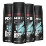 4-Pack AXE Apollo 4oz Body Spray Deodorant (Sage & Cedarwood Scent)
