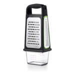 OXO Good Grips Etched Box Grater with Removable Zester and Container