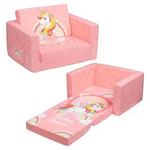 Alimorden 2-in-1 Flip Out Comfy Toddler Couch