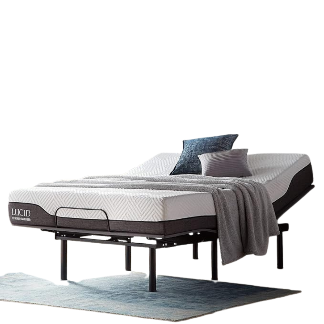 Lucid L150 Adjustable Base Bed Frame with Remote & Quiet Motor (Full)