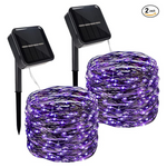 2-Pack 80ft Twinkle Star Solar String Lights (240 LED)