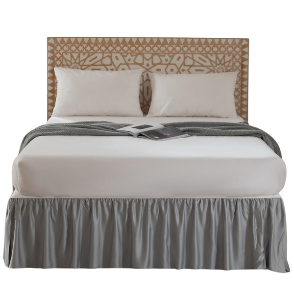 14" Drop Dust Ruffle Queen Bed Skirt w/ Split Corners