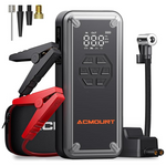 Acmount 5000A 12V 26800mAh Battery Jump Starter w/ 150PSI Air Compressor