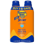 Banana Boat Sport Ultra SPF 30 Sunscreen Spray Twin Pack