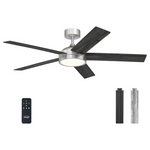 54" Dimmable Modern Ceiling Fan With Light And Remote
