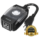 Fosmon Outlet Timer Weatherproof Automatic Switch Light