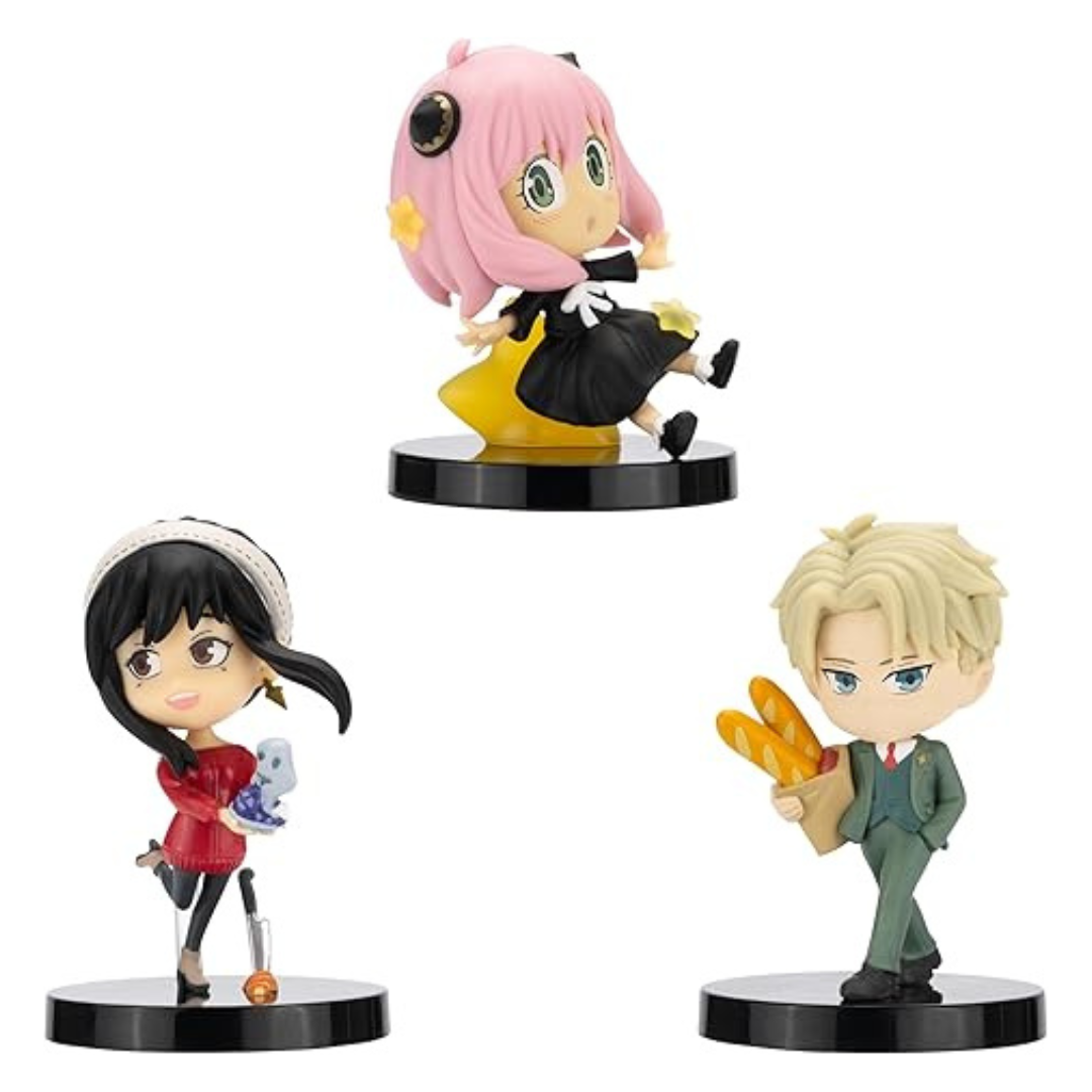 3-Pack 2" Total Anime SPYxFamily: Vol 1 Chibi Scale Mini Figures
