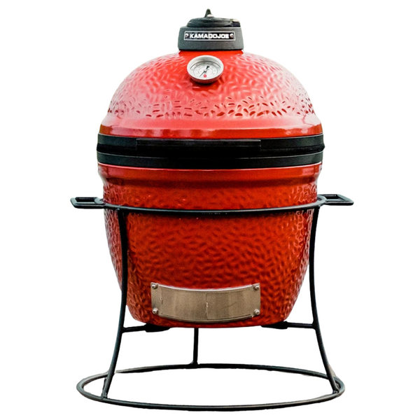Kamado Joe Jr. 13.5" Charcoal Grill W/Cast Iron Cart & Heat Deflectors