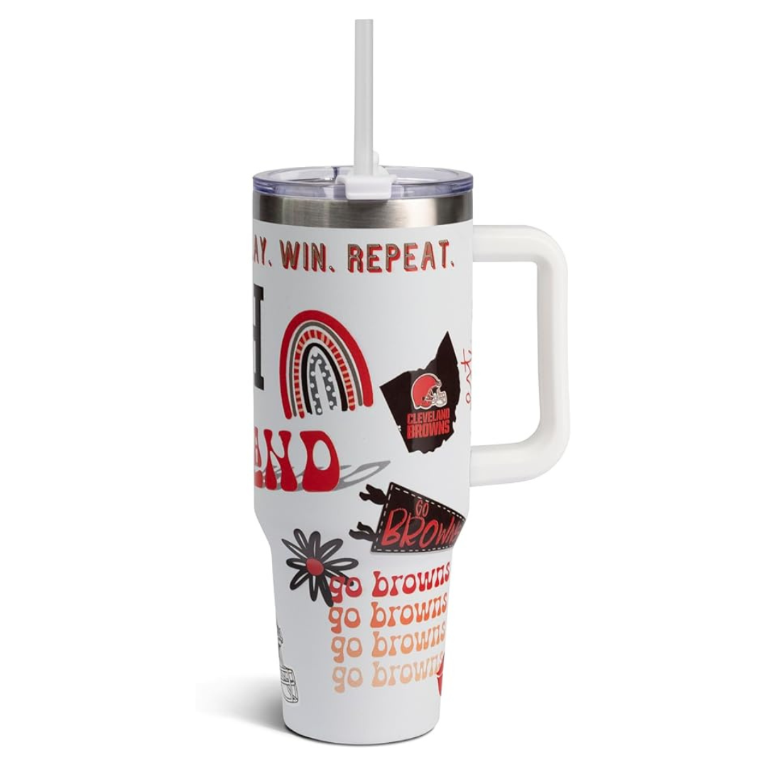40oz Team Spirit Stainless Steel Tumbler