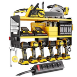 3 Layer Heavy Duty Metal Large Power Tool Organizer Wall Mount