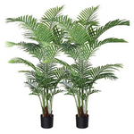 Set Of 2 Fopamtri 5ft Artificial Areca Palm Tree