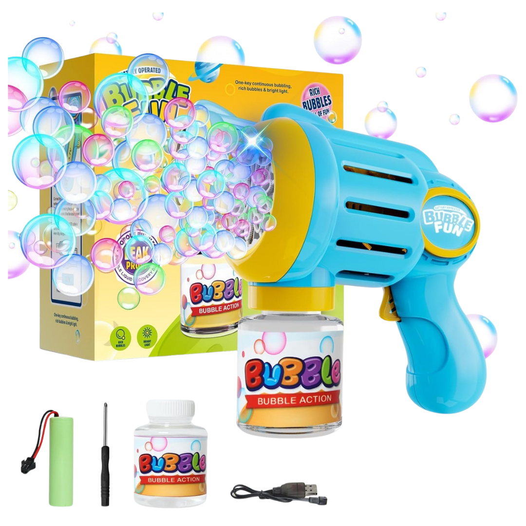 2 Pack Automatic Bubble Gun For Kids