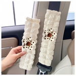 2 Pack Flower Car Seat Belt Cover Pad