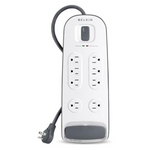 Belkin 8-Outlet Surge Protector With Telephone Protection (6ft)