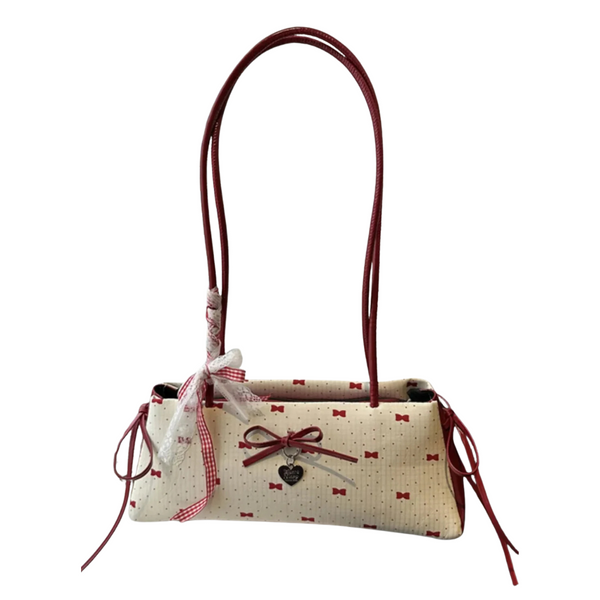 Truedames Women's Bow Print Shoulder Bag