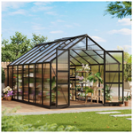 8ft x 14ft Patio Outside Polycarbonate Green Houses