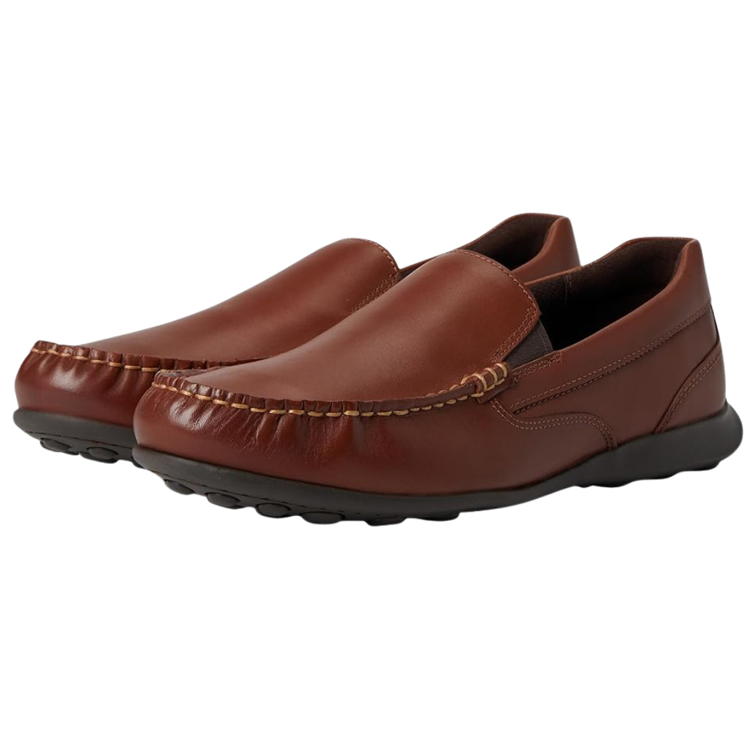 Rockport Men's Dmx Dudley Loafer (Dark Natural Leather)