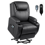 Lacoo Big & Tall Black Power Lift Recliner Chair