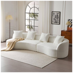 CKH Haven Modern Boucle Fabric Upholstered 5-Seater Sectional Sofa