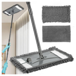 Wall Cleaner Mop With Long Handle & 2 Reusable Pads