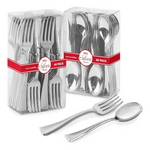 160-Pack 4 Mini Silver Plastic Spoons & Forks (80 each)